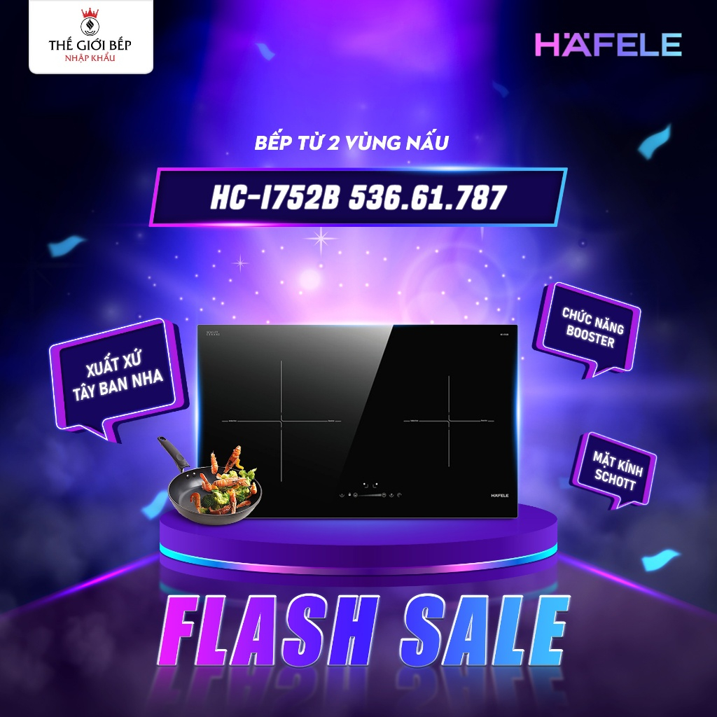 Bếp từ đôi Hafele HC-I752B 536.61.787