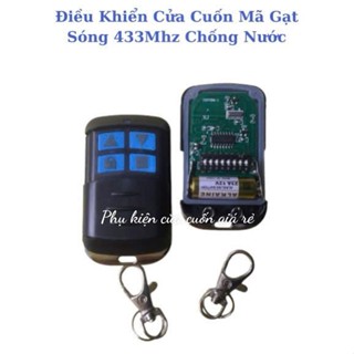 [RẺ NHẤT] Điều Khiển Cửa Cuốn MÃ GẠT 433mhz chống nước - Kèm Pin