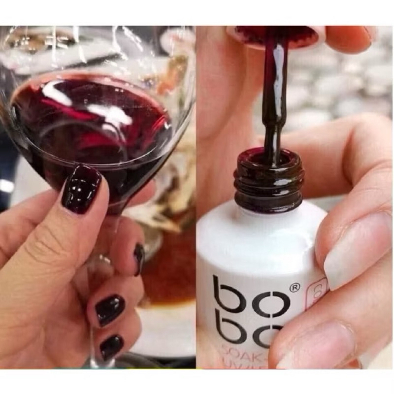 Sơn thạch Bobo màu số 28 Thạch đỏ rượu vang (Chai)