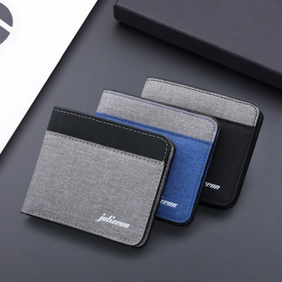 Bóp nam, Ví nam đựng tiền đựng thẻ vải canvas dáng ngang phong cách BAVY FASHION VV01AB