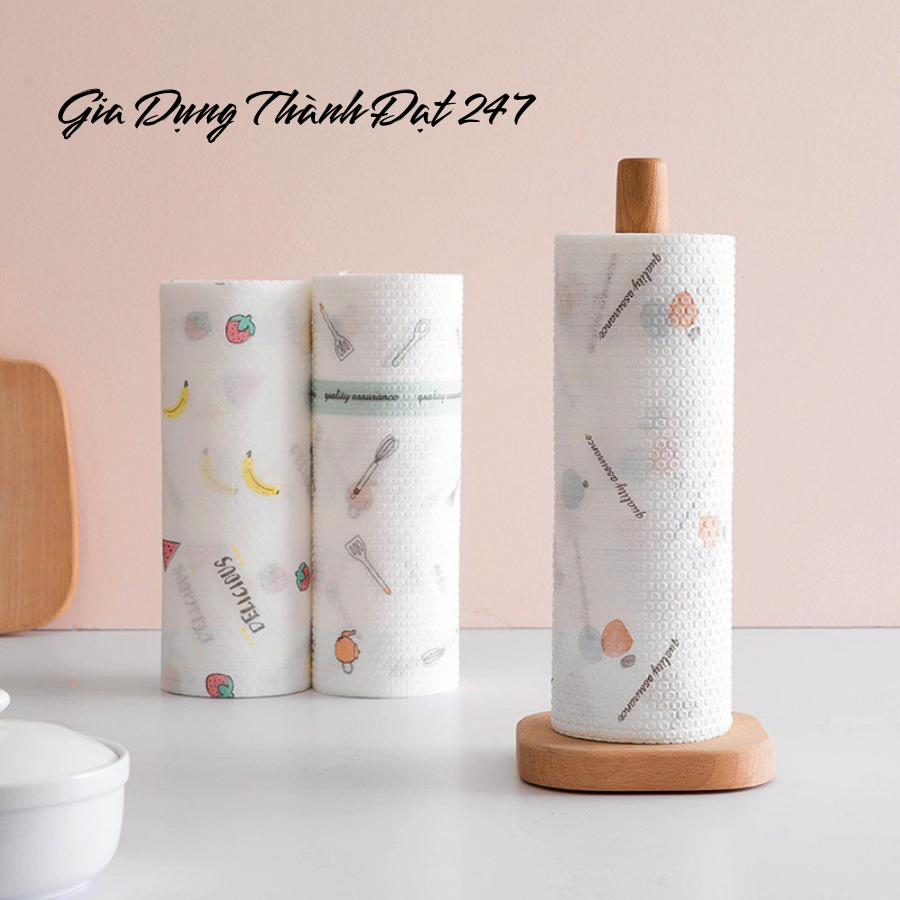 Dtn042 Khăn Giấy Lau Bếp Đa Năng Họa Tiết Xinh, Siêu Dai Tiện Lợi Nhà Bếp - Td247