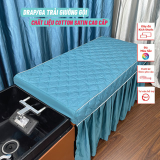 Ga/ drap giường gội đầu cotton satin trần bông cao cấp