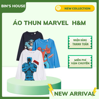 Áo thun Marvel dài tay H&M sz 2-10y