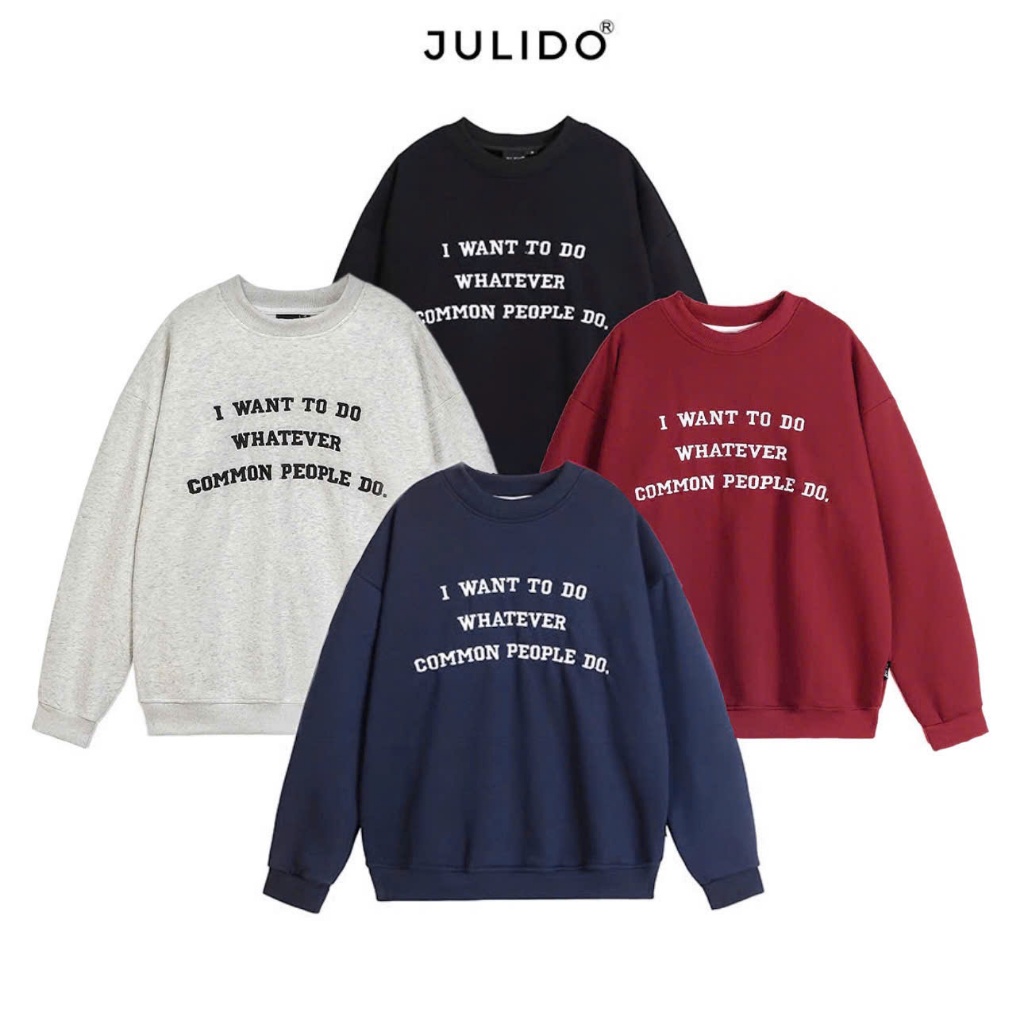 Áo sweater lông cáo JULIDO Dài Tay Menswear