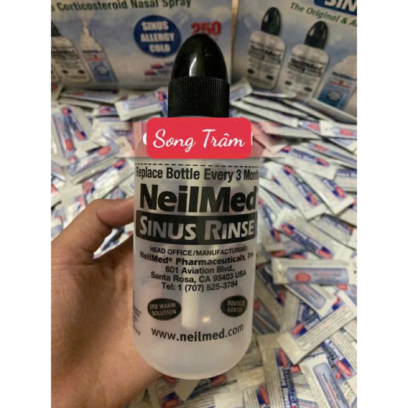 Bình rửa mũi neilmed 240ml (hàng tách set) (k kèm muối)