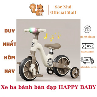 Xe đạp ba bánh chòi chân thăng bằng 188 BABY cho trẻ em đa năng 3in1 có đèn nhạc cao cấp