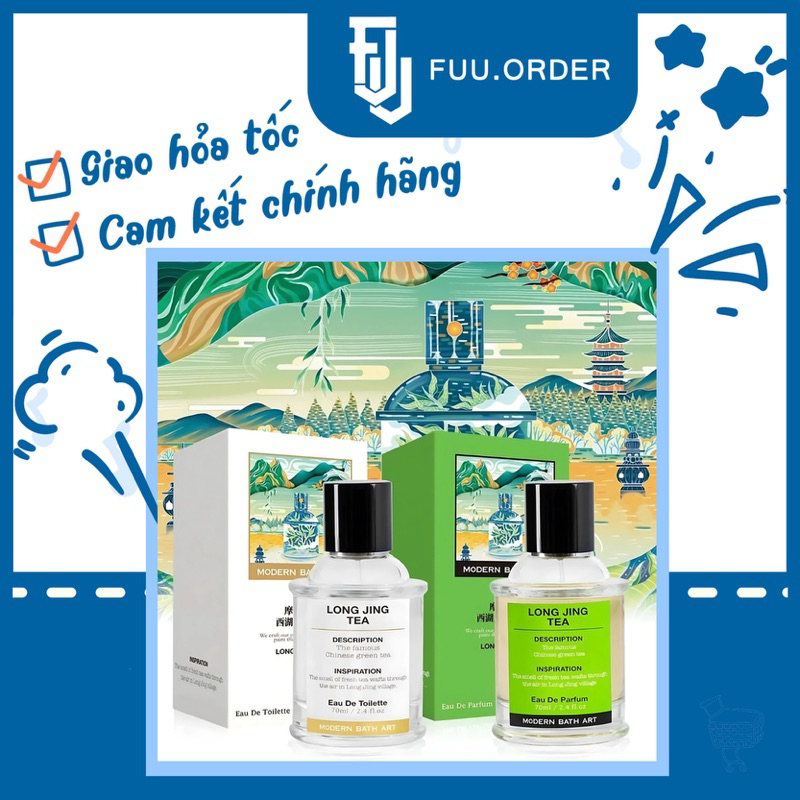 [Fullbox 70ml/15ml] Nước hoa Modern Bath Art Long Jing Tea - Long Tỉnh Tây Hồ EDP/ EDT