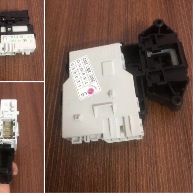 Khoá cửa máy giặt LG 8kg, 9kg 4 chân, công tắc cửa ngang đời cũ chính hãng