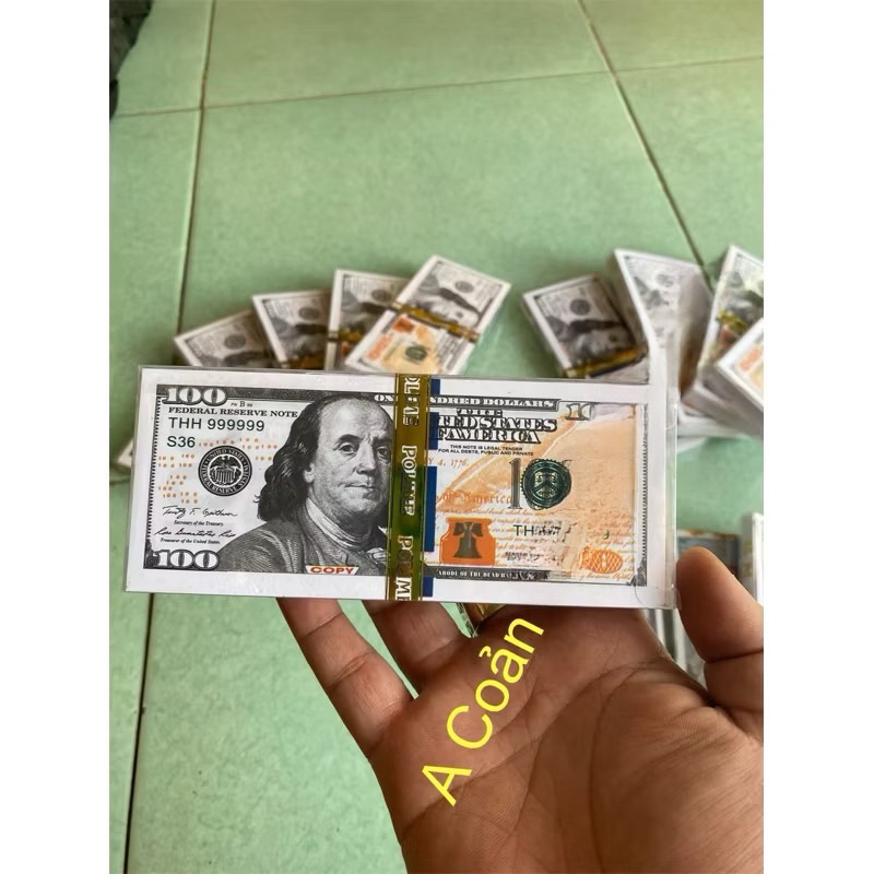 1 CỤC GIẤY TI ỀN ĐẸP POLIME ĐÔ LA VÀNG MÃ - Vàng Mã Giá Rẻ Sỉ Lẻ