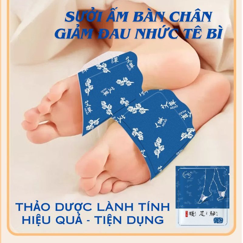 (Sỉ) 10 miếng sưởi ấm chân tay, giảm đau nhức và tê bì... 10 miếng sưởi nhiệt thảo dược giảm đau, tăng lưu thông máu