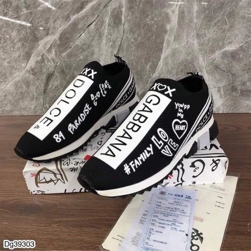 Giày lười DG dolce - Giày in chữ DG cực chất - Giày lười thời trang nam cao cấp