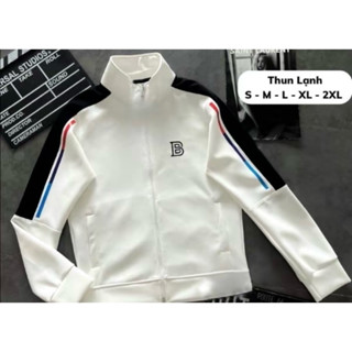 Áo khoác thun lạnh nam nữ màu Trắng Viền Đen D-Men Fashion Chất Vải Mềm mịn chống nắng, không xù lông áo khoac thu đông
