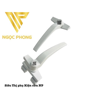 Tay gạt có chân cửa sổ màu trắng sữa VN 8110