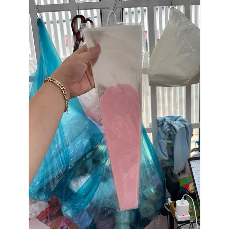 Xấp 50 cái túi đựng 1 hoa hình hoa hồng HP Store