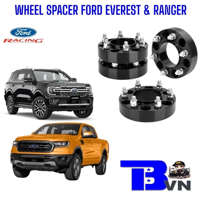 WHEEL SPACER FORD EVEREST & RANGER CÁC ĐỜI [TRANBONVN]