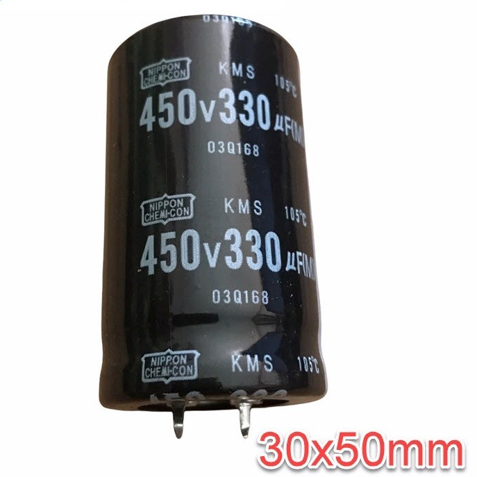 3 cái Tụ hóa 330uf 450v 330uf450v tụ 450v 330uf (30x50mm)