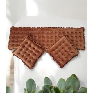 Bộ nệm lót ghế Vải Nhung mềm mại đặt theo kích thước