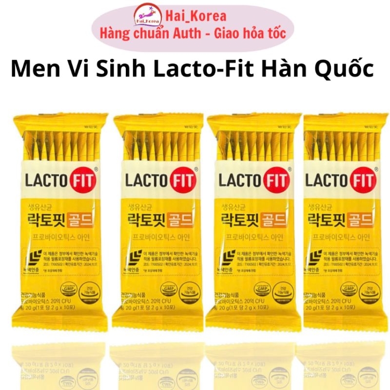Men Vi Sinh Lacto Fit Hàn Quốc 4 túi 10 gói