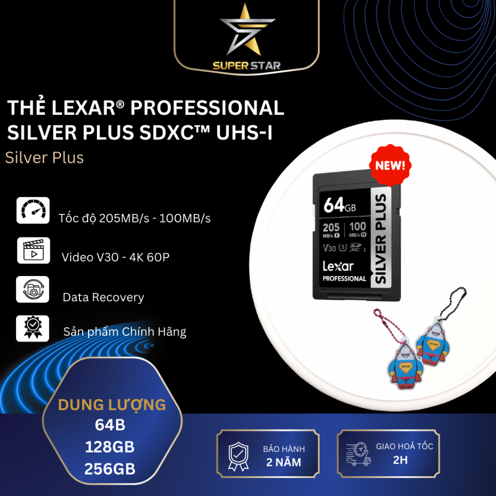 Lexar® Professional SILVER PLUS SDXC™ UHS-I Card