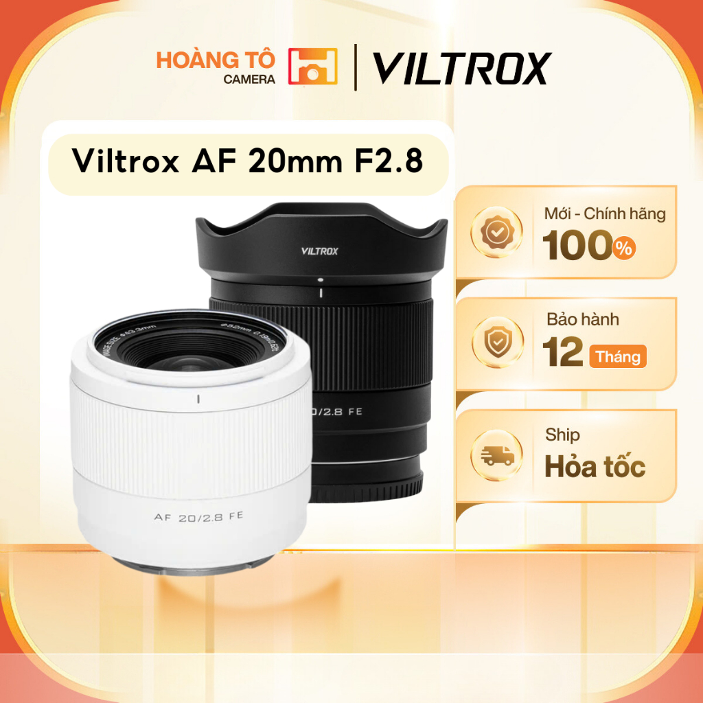 Ống kính Viltrox AF 20mm F2.8 (for Sony FE / Nikon Z ) | Chính Hãng