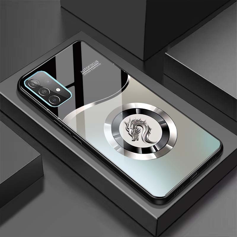 Ốp Lưng cho OPPO A16, A52, A92 Mặt lưng kính cường lực, cao cấp Họa tiết