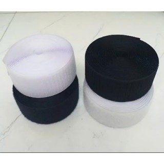 Băng dính gai velcro gai nhám 1 bộ 2m(1m bông+1m gai) không keo. Trắng/ đen nhiều kích thước phụ kiện may mặc...