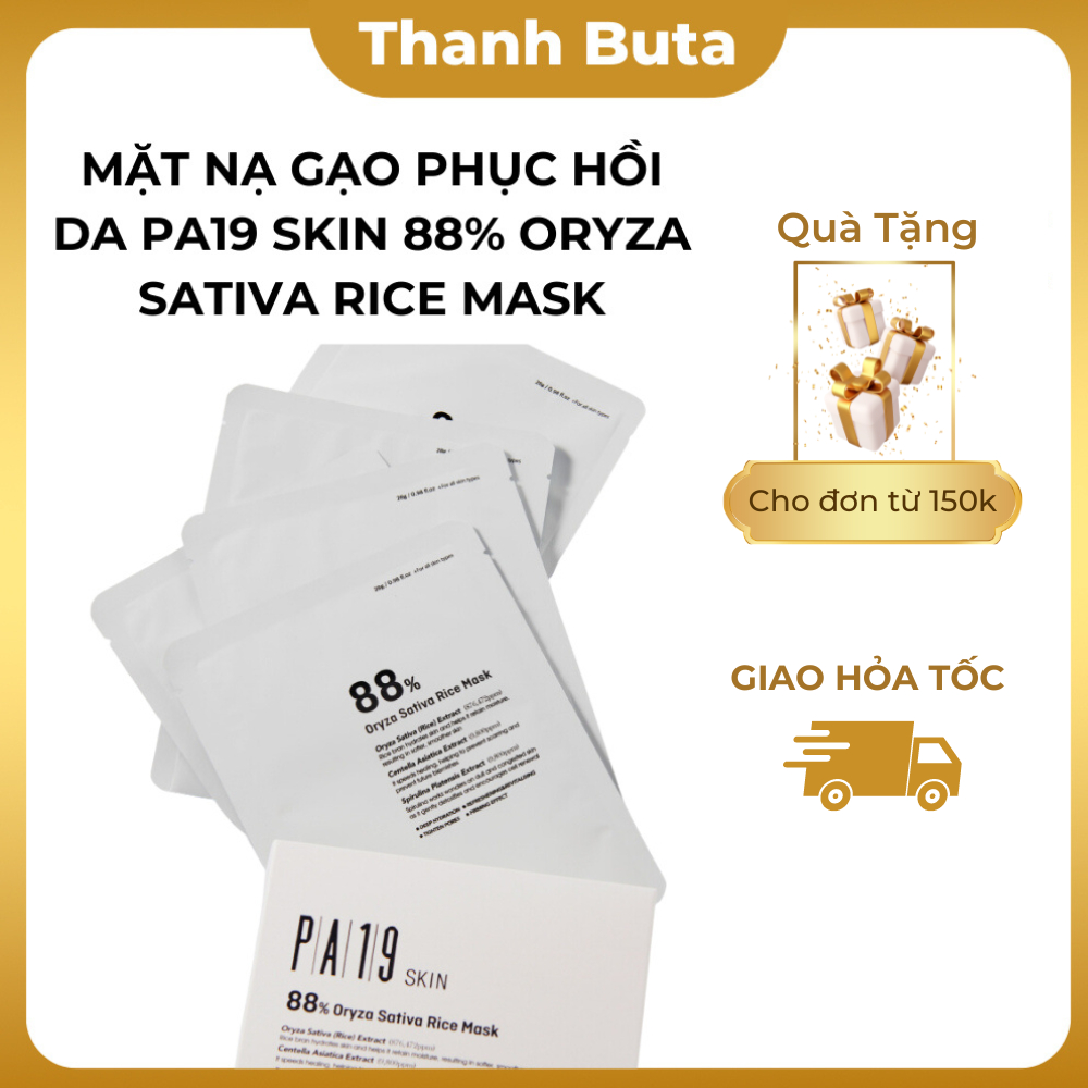 Mặt Nạ Gạo  Dưỡng Sáng Da PA19 SKIN 88% ORYZA SATIVA RICE MASK