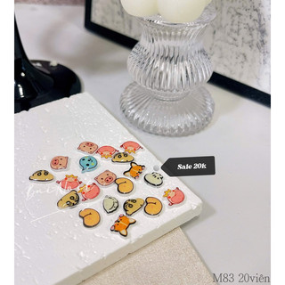 CHARM HOẠT HÌNH NHIỄU MẪU M83 SET 20 VIÊN