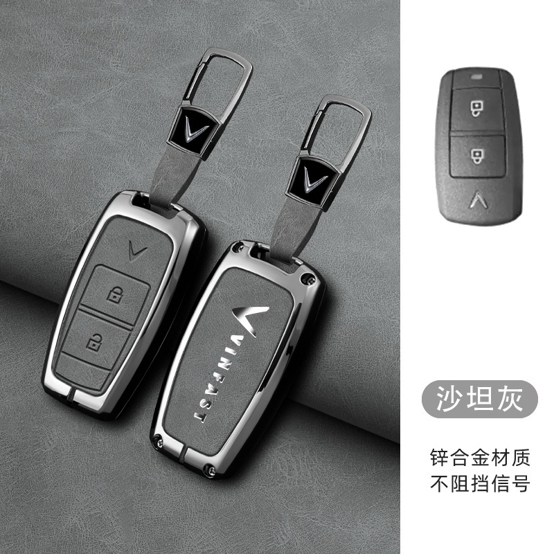 Ốp kim loại Vinfast VF3 xe điện-Lưng logo Vinfast cao cấp