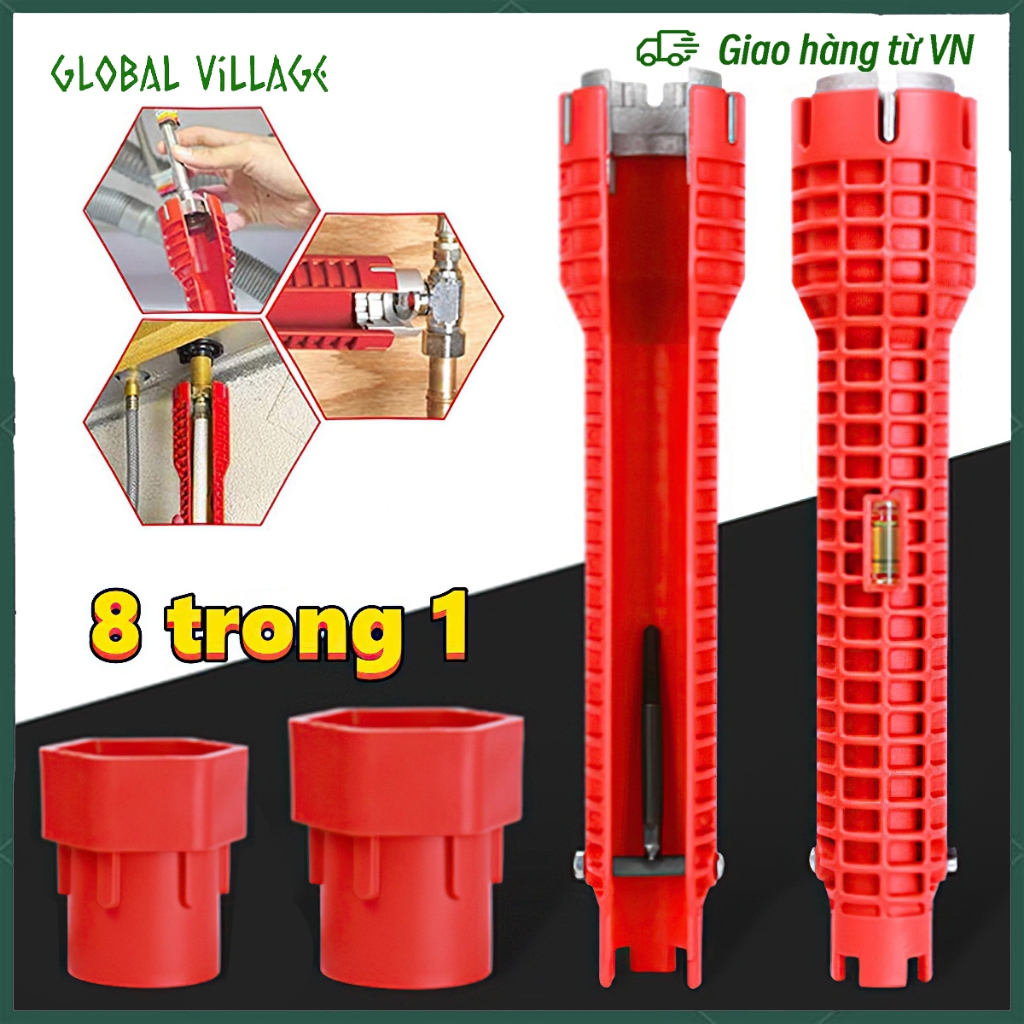 Cờ Lê Ma Thuật Đa Năng 8 Trong 1 Mới Dụng Cụ Ống Nước Bồn Rửa Cờ Lê Đa Năng 8 Trong 1 Mới