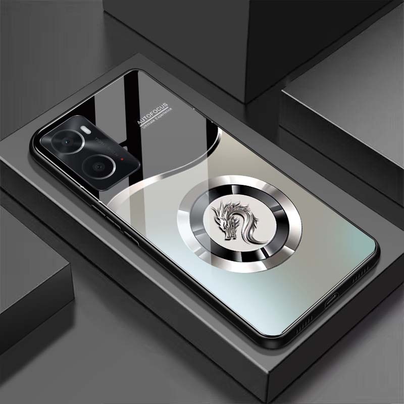 Ốp Lưng cho OPPO A36, A76, A57(2022), A77S, A96 Mặt lưng kính cường lực, cao cấp Họa tiết
