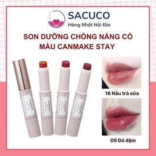 Son dưỡng chống nắng có màu Canmake Stay-On Balm Rouge - Nội địa Nhật