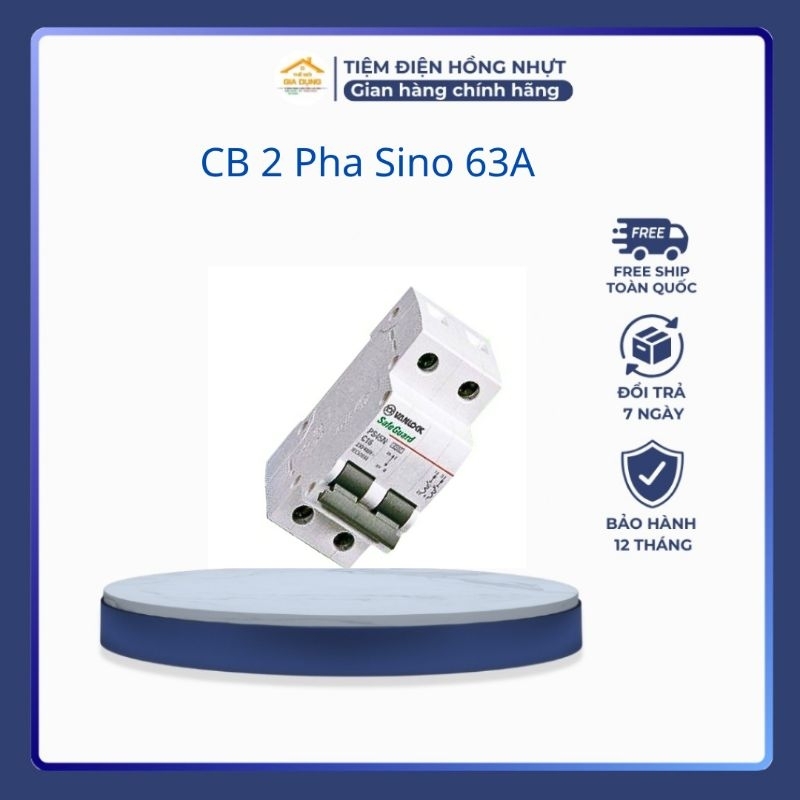 CB Đôi Tự Động 1 Pha 2 Pha SINO 63A 40A 32A Hàng Cao Cấp ( Đổi Trả 7 Ngày )