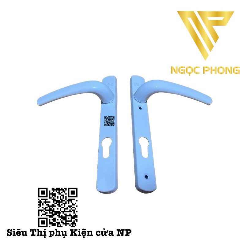 Tay khoá cửa đi lẻ  cửa Nhôm - KSAITE HS523 trắng / đen