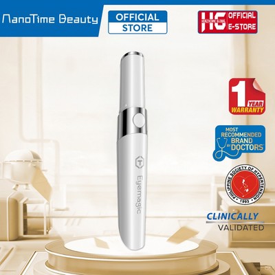 Máy Massage Mắt Giảm Quầng Thâm Trẻ Hoá Da Bổ Sung ION Nanotime F52E | Công Nghệ Điện Từ Trường, Ánh Sáng Photon Xanh Đỏ
