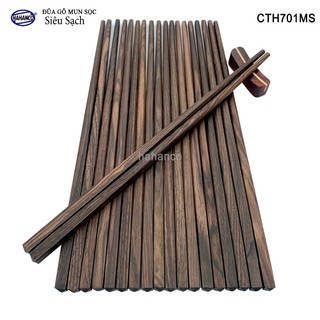 Đũa gỗ Tự nhiên trơn cao cấp đũa sạch cho gia đình bạn - CTH701MS