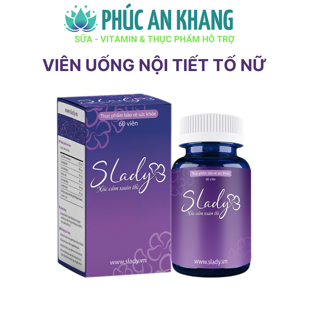 Viên Uống Nội Tiết Tố Nữ Slady Cải Thiện Nội Tiết Sinh Lý Giảm Khô Hạn Bốc Hỏa Mất Ngủ Nám Tàn Nhang