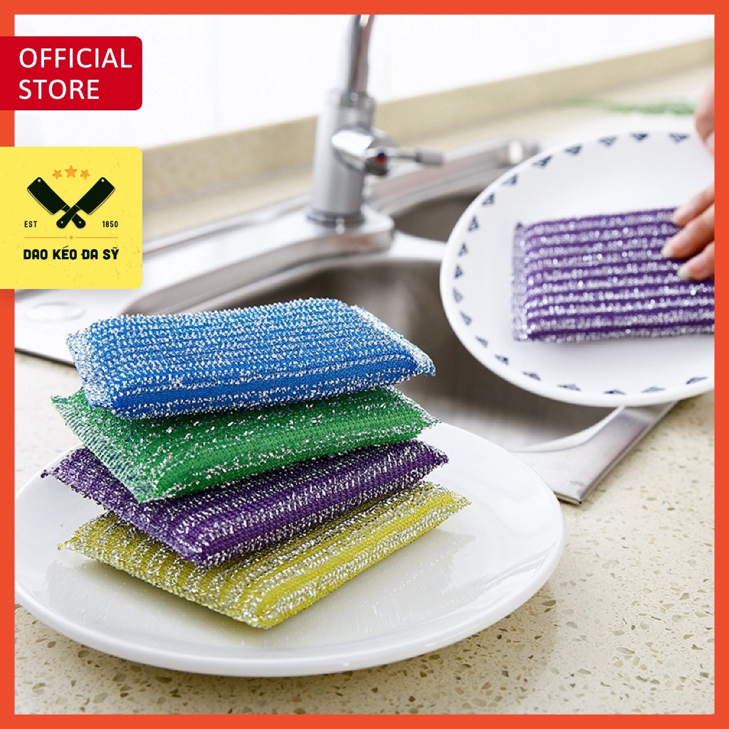 Miếng Cọ Rửa Chén Bát, Cọ Xoong Nồi, Dao, Kéo