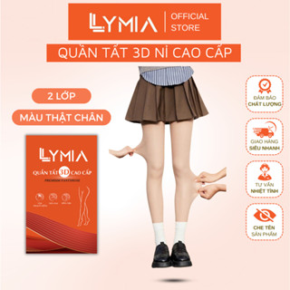 Quần tất nữ 3D LYMIA lót nỉ bông 2 lớp màu da, đen cao cấp độ dày mẫu mới QT23