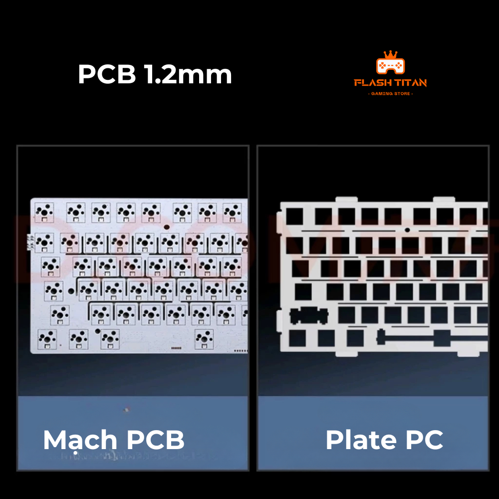 Bàn Phím Cơ Không Dây MCHOSE G75 - 3 Mode - Mạch Xuôi - Led RGB - Full Foam - Gasket Mount | BigBuy360 - bigbuy360.vn