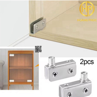  Bộ bản lề inox tủ gỗ nhấn kính 5-8mm 