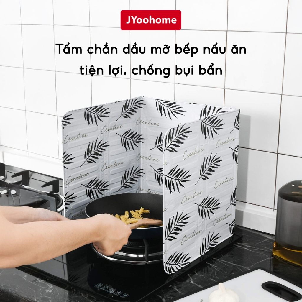 Tấm Chắn Dầu Mỡ Chắn Gió JYoohome Miếng Che Bếp Gas Bếp Điện Cách Nhiệt Dùng Nấu Ăn Có Họa Tiết