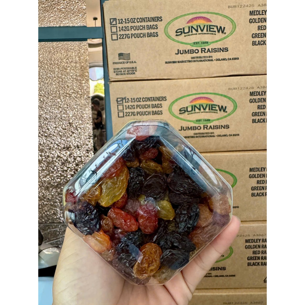 1 HÔP NHO KHÔ MỸ SUNVIEW RAISINS 425G