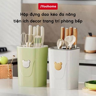 Hộp đựng dao kéo thìa dĩa đũa muỗng JYoohome Ống đựng đũa thoáng khí ngăn ẩm mốc chống bụi côn trùng