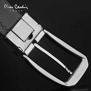 Thắt lưng nam Pierre Cardin PC064 (mặt bạc trắng, tặng cây đục lỗ)