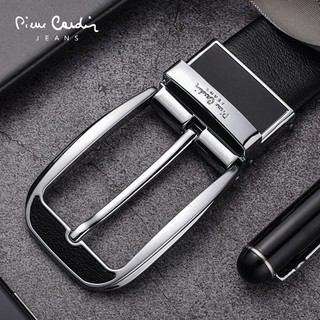 Thắt lưng nam Pierre Cardin PC064 (mặt bạc trắng, tặng cây đục lỗ)