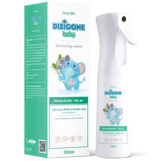 Xịt kháng khuẩn DIZIGONE Baby 300ml - Vệ sinh tay chân, đồ chơi, đồ dùng, phòng bệnh & bảo vệ bé