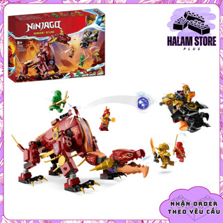 [Bản đẹp] Đồ chơi lắp ráp Ninjago Dragons Rising 11093 80083 - Mô hình Ninja city rồng lửa lava