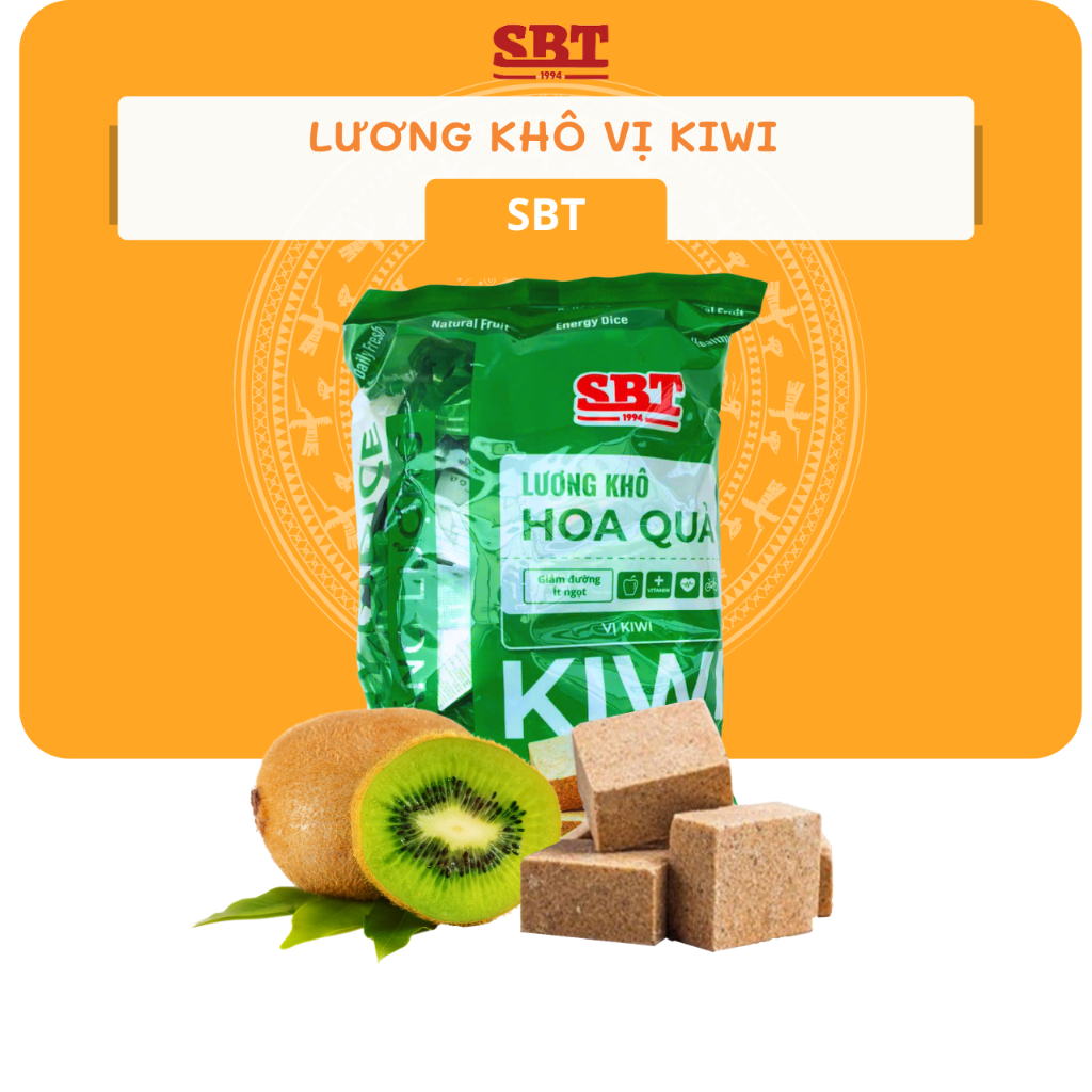 Lương Khô Vị Kiwi Energy Dice - Túi 500g - Thương Hiệu SBT