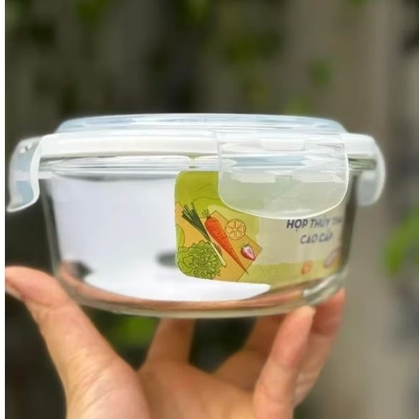 THỐ THỦY TINH 620ML TRÒN ( 1 cái )